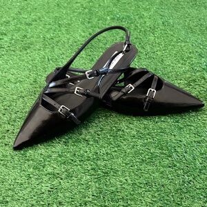 Steve Madden Black Kitten Heel Flats